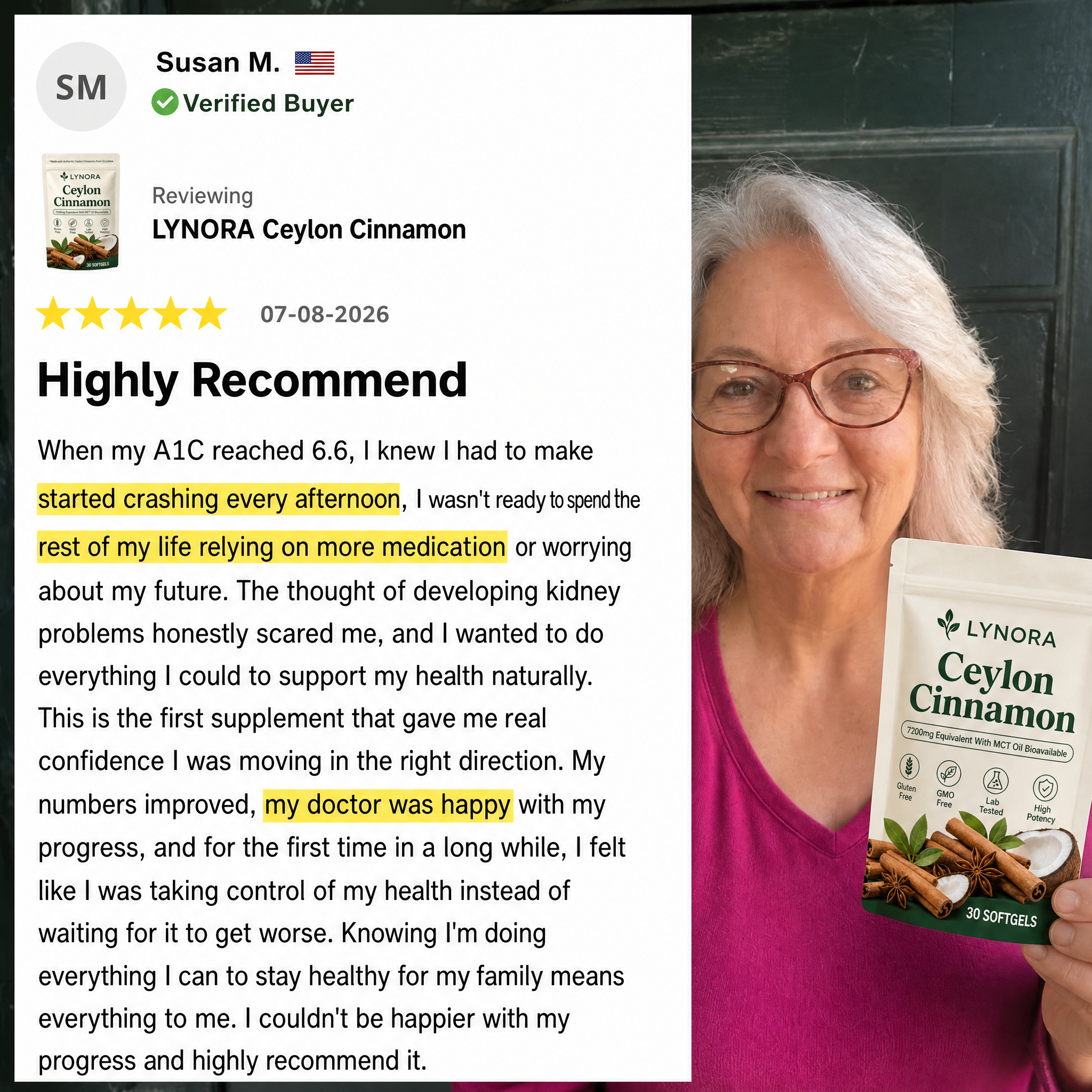 Lynora's Ceylon Cinnamon Softgels