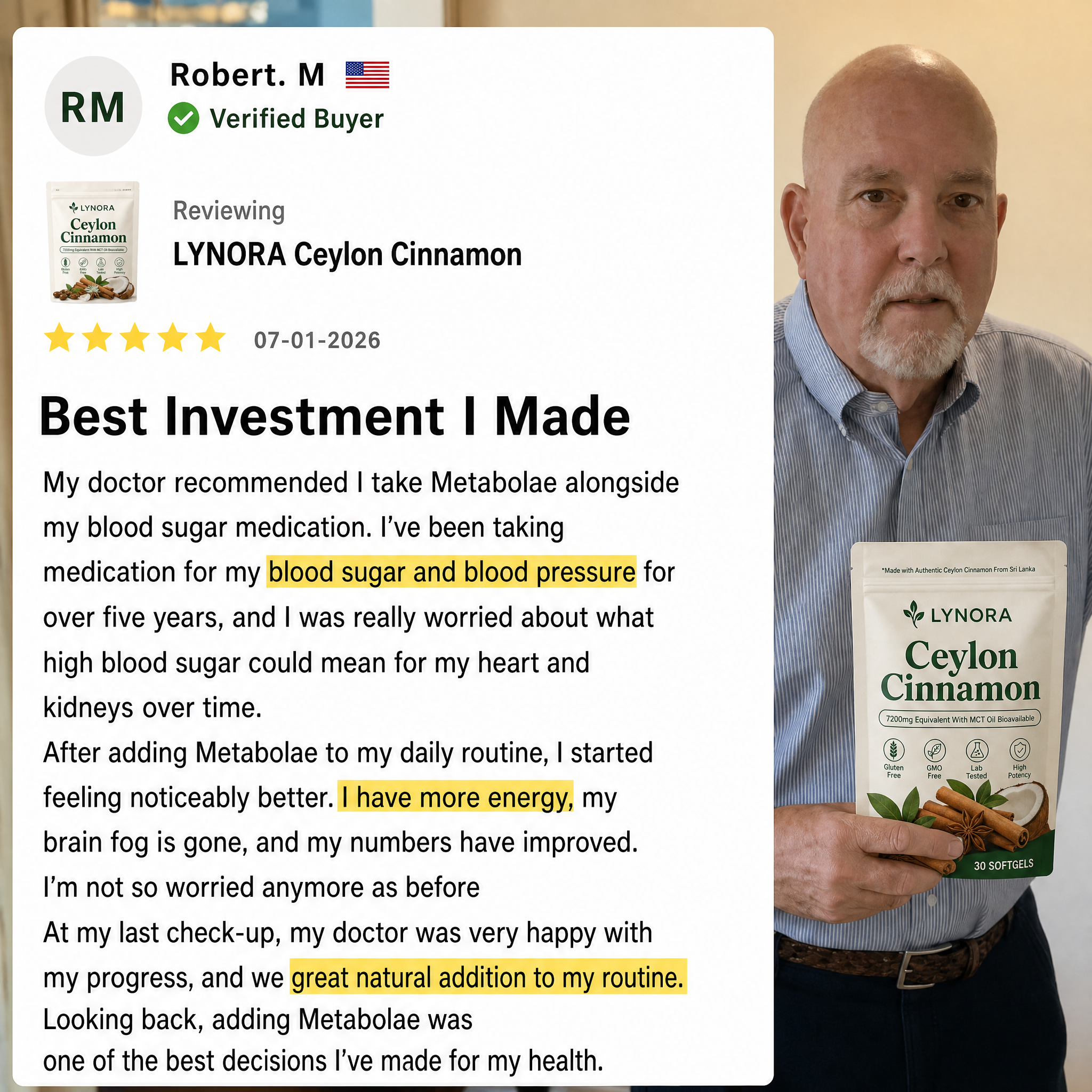 Lynora's Ceylon Cinnamon Softgels